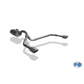 Silent rear duplex stainless steel 1x106x71mm type 32 for FORD FOCUS MK3 (HAYON)