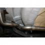 Silent rear duplex stainless steel 1x145x65mm type 59 for FORD FOCUS MK3 (BREAK/SW)