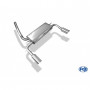 Silent rear duplex stainless steel 1x100mm type 25 for FORD FOCUS MK3 (BREAK/SW)