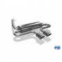 Silent rear stainless steel center exit 2x115x85mm type 32 for FORD FOCUS ST MK3 (HAYON)