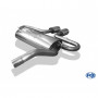 Silencieux arrière sortie central inox 2x115x85mm type 32 pour FORD FOCUS ST MK3 (BREAK/SW)