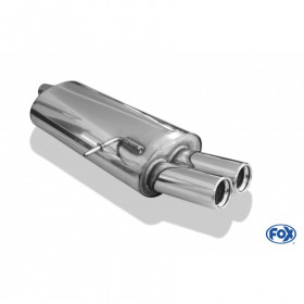 2x76mm stainless steel silent for FORD GALAXY TYPE WGR