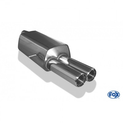 Silencieux arrière inox 2x80mm type 64 pour FORD GALAXY TYPE WGR