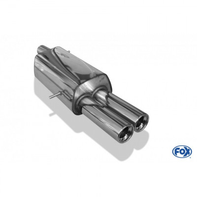 Silencieux arrière inox 2x80mm type 13 pour FORD GALAXY TYPE WGR