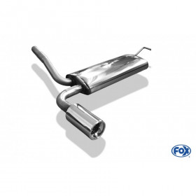 Silencieux arrière inox 1x90mm type 13 pour FORD KA