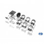 Silencieux arrière duplex inox 1x90mm type 13 pour FORD KA