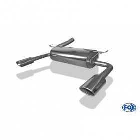 Silencieux arrière duplex inox 1x115x85mm type 44 pour FORD KUGA MK2 4x4