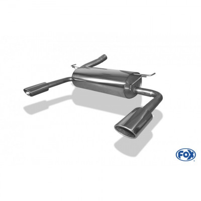 Silent rear duplex stainless steel 1x115x85mm type 44 for FORD KUGA MK2 4x4