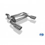 Silencieux arrière duplex inox 1x100mm type 17 pour FORD KUGA MK2 4x4