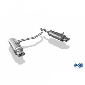 Silencieux arrière duplex inox 1x115x85mm type 33 pour FORD MAVERICK TYPE 1EZ/1N2