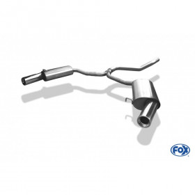 Silent rear duplex stainless steel 1x90mm type 13 for FORD MONDEO MK1 TYPE BNP