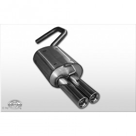 Silent stainless steel rear 2x80mm type 13 for FORD MONDEO MK3 TYPE BWY (BREAK)