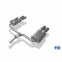 Silencieux arrière duplex inox 2x106x71mm type 33 pour FORD MONDEO MK4 (HAYON)