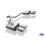 Silencieux arrière duplex inox 2x106x71mm type 33 pour FORD MONDEO MK4 (BREAK/SW)