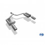 Silent rear duplex stainless steel 1x100mm type 16 for FORD MONDEO MK4 (BREAK/SW)