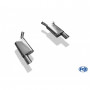 Silencieux arrière duplex inox 1x100mm type 25 pour FORD MUSTANG MK5 GT COUPE
