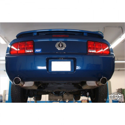 Silent rear duplex stainless steel 1x100mm type 17 - Y tube for FORD MUSTANG MK5 CUP