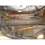 Silent rear duplex stainless steel 1x100mm type 25 tube Y for FORD MUSTANG MK5 CUP