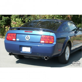 Silent rear duplex stainless steel 1x100mm type 25 tube Y for FORD MUSTANG MK5 CUP