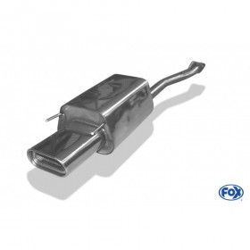 Silent stainless steel rear 1x160x80mm type 53 for HONDA ACCORD V