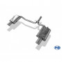 Silencieux arrière duplex inox 1x100mm type 17 pour HONDA ACCORD VII TYPE CL7