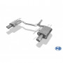 Silencieux arrière duplex inox 1x100mm type 17 pour HONDA ACCORD VII TYPE CL9