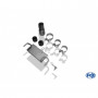 Silent rear duplex stainless steel 1x100mm type 17 for HONDA ACCORD VII TYPE CL9