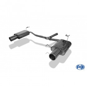 Silencieux arrière duplex inox 1x114mm type 12 pour HONDA ACCORD VIII BERLINE/TOURER TYPE CU2