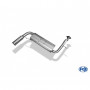 Silencieux arrière inox 1x90mm type 10 pour HONDA CIVIC III
