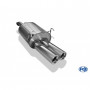 Silencieux arrière inox 2x90mm type 13 pour HONDA CIVIC IV COUPE TYPE EJ
