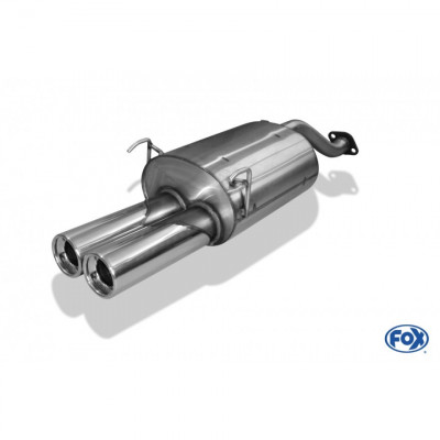 Silencieux arrière inox 2x90mm type 13 pour HONDA CIVIC IV COUPE TYPE EJ