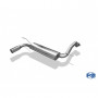 Silencieux arrière inox 1x90mm type 10 pour HONDA CIVIC IV