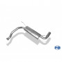 Silencieux arrière inox 1x90mm type 10 pour HONDA CIVIC IV