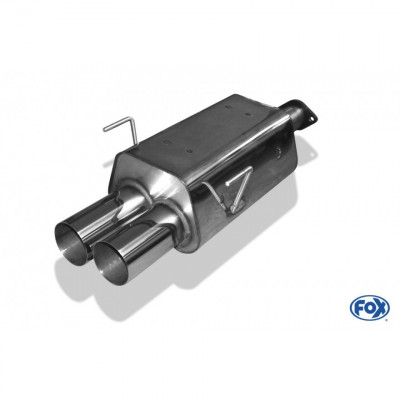 Silencieux arrière inox 2x90mm type 10 pour HONDA CIVIC VII TYPE R