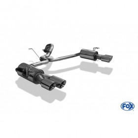 Silent rear duplex stainless steel 2x90mm type 25 for HONDA CIVIC IX TYPE R