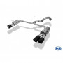 Silencieux arrière duplex inox 2x90mm type 25 (embouts noirs) pour HONDA CIVIC 9 TYPE R (FK2)