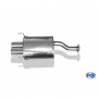Silencieux arrière inox 2x76mm type 13 pour HONDA CRX 3