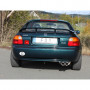 2x76mm stainless steel silent for HONDA CRX III