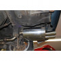 2x76mm stainless steel silent for HONDA CRX III