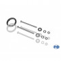 Silencieux arrière inox 2x76mm type 13 pour HONDA CRX 3