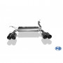 Silencieux arrière duplex inox 2x90mm type 10 pour HONDA PRELUDE IV BB2/3