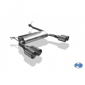 Silencieux arrière duplex inox 2x90mm type 10 pour HONDA PRELUDE IV BB2/3