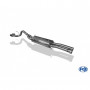 Catback stainless steel 2x100mm type 25 for HUMMER H2