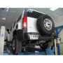 Silent rear duplex stainless steel 2x100mm type 25 for HUMMER H3