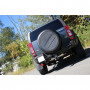 Silencieux arrière duplex inox 1x100mm type 25 pour HUMMER H3