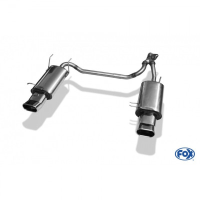 Silencieux arrière duplex inox 1x135x80mm type 57 pour HYUNDAI ACCENT TYPE LC