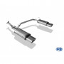 Silencieux arrière duplex inox 1x160x80mm type 53 pour HYUNDAI ACCENT TYPE LC