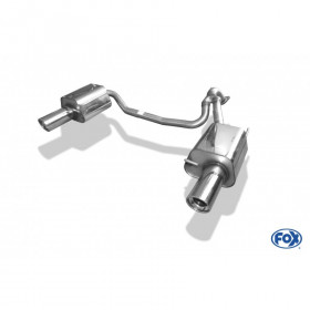 Silencieux arrière duplex inox 1x100mm type 17 pour HYUNDAI COUPÉ TYPE GK