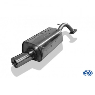 Silent stainless steel rear 1x90mm type 13 for HYUNDAI GETZ 3/5 PORTES