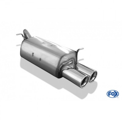Silencieux arrière inox 2x80mm type 13 pour HYUNDAI GETZ 3/5 PORTES